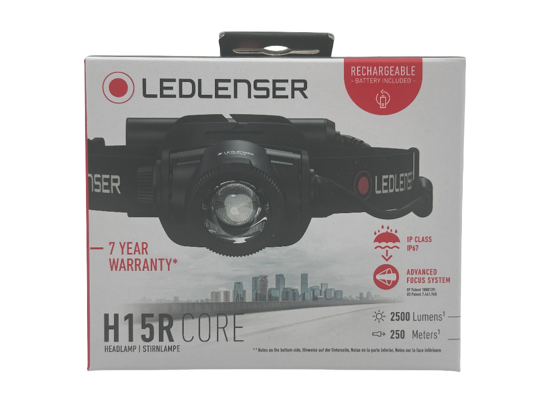 Ledlenser H15R Core LED Stirnlampe IP67 Wasserdicht - Schwarz/Weiß/Rot (502123)