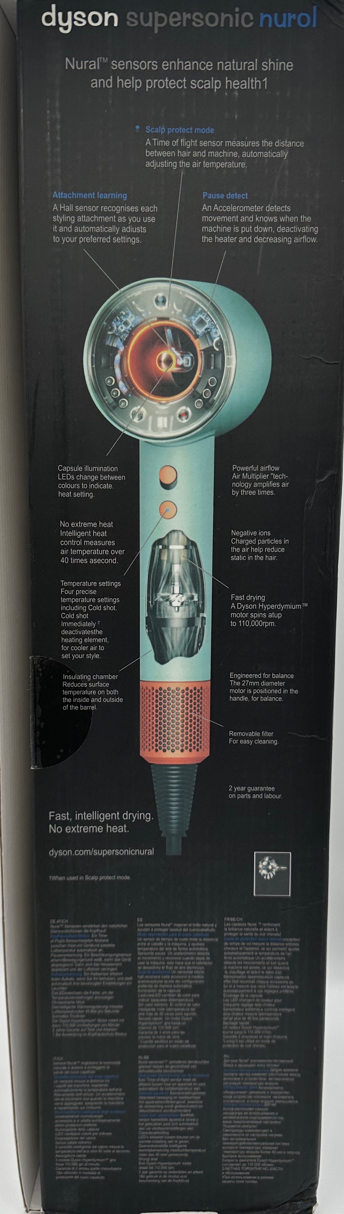 Dyson HD16 Supersonicᵀᴹ Nural Haartrockner 1.600 Watt Ceramic Patina / Topaz Neu
