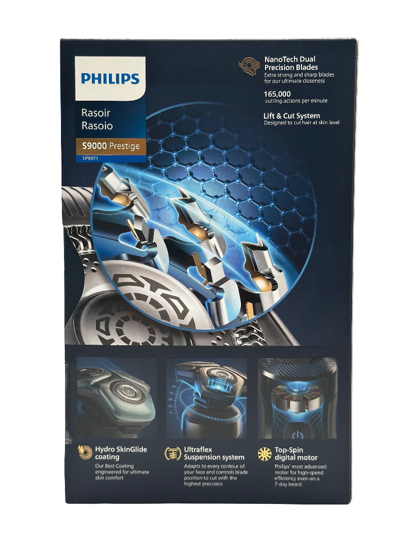 Philips Serie SP9871/22 S9000 Prestige Elektrischer Nass- und Trockenrasierer