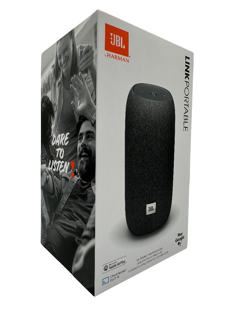 JBL Link Portable Streaming-Lautsprecher  Bluetooth WLAN USB-C AirPlay Grau Neu