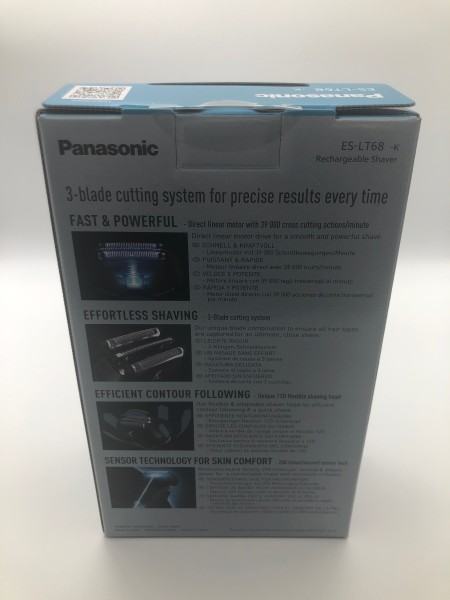 Panasonic ES-LT68-K803 Nass/Trocken-Rasierer 3-fach-Scherkopf Schwarz NEU & OVP