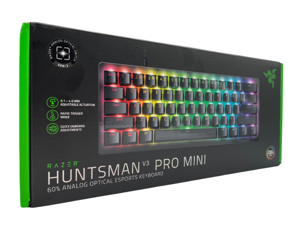 Razer Huntsman V3 Pro Mini - Analoge optische E-Sport-Tastatur im 60% Format NEU & OVP