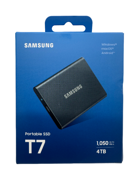Samsung Portable externe SSD T7 SSD 4TB USB 3.2 Gen.2 bis 1.050 MB/s 4 TB NEU & OVP