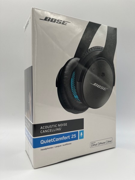 BOSE QuietComfort 25 Kopfhörer mit Kabel schwarz/blau Neu & OVP