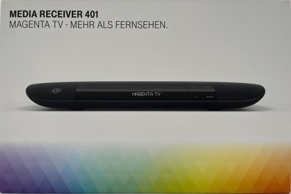Telekom Media Receiver 401 Schwarz 500GB Ultra HD Festplattenreceiver IPTV Typ B NEU & OVP