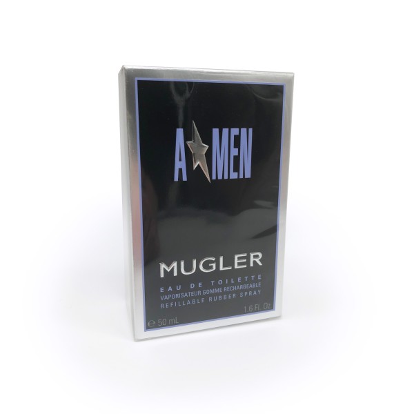 MUGLER A MEN RUBBER 50ml Eau de Toilette Spray Nachfüllbar NEU & OVP