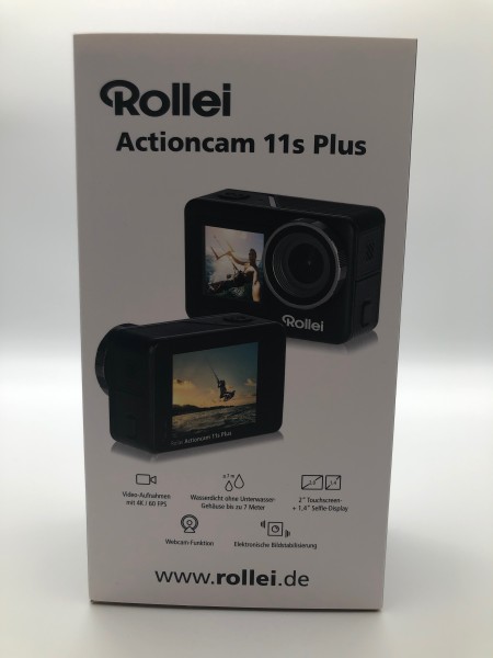 ROLLEI Actioncam 11s Plus 4K Touchscreem Wasserdicht - Schwarz Neu & OVP